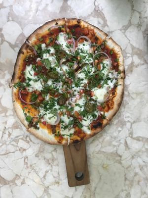 fire pizzaness at Loving Earth Cafe in Fort Kochi