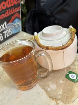 Green tea (pot)  at Loving Earth Cafe in Fort Kochi