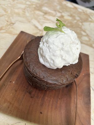 Lava cake   at Loving Earth Cafe in Fort Kochi