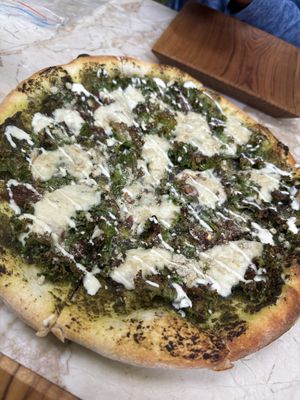 Pesto Pizza   at Loving Earth Cafe in Fort Kochi