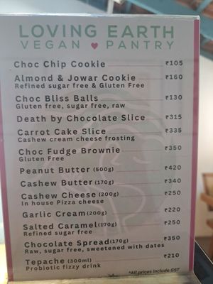 More options at Loving Earth Cafe in Fort Kochi