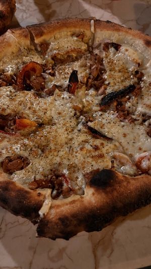 Fire starter pizzaa  at Loving Earth Cafe in Fort Kochi