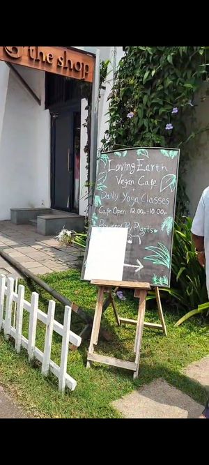 Entrance  at Loving Earth Cafe in Fort Kochi