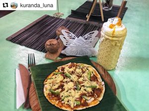 Mrs Rosemary Pizza  at Loving Earth Cafe in Fort Kochi