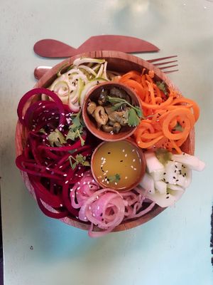 Much needed veggies ❤ at Loving Earth Cafe in Fort Kochi