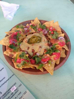 Nachos! at Loving Earth Cafe in Fort Kochi