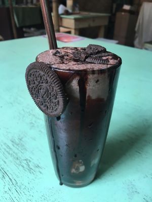 Amazing Oreo smoothie at Loving Earth Cafe in Fort Kochi