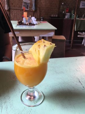 Fabulous juices  at Loving Earth Cafe in Fort Kochi