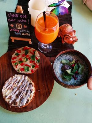 Amazing breakfast 😊💚💚💚 at Loving Earth Cafe in Fort Kochi