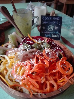 Rawfood in India at Loving Earth Cafe in Fort Kochi