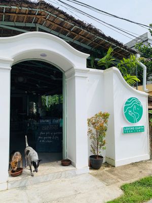 Entrance  at Loving Earth Cafe in Fort Kochi