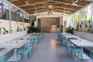 New location front seating area- Vadathazha Lane at Loving Earth Cafe in Fort Kochi