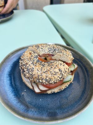 Spencer bagel   at Cereal Lovers in Luxembourg City