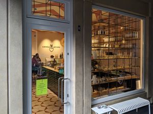 Outside at Cereal Lovers in Luxembourg City