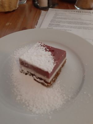 vegan dessert at Café Csiga in Budapest