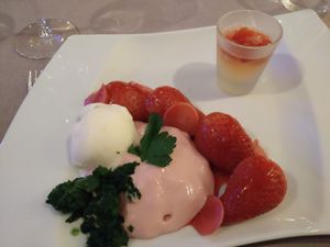 Dessert at Le Cap Marine in Nancy