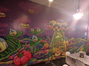 Interior at Konga Burger in Chihuahua