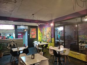 Interior at Konga Burger in Chihuahua