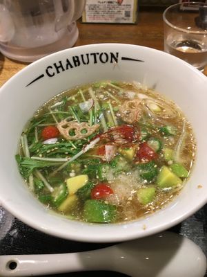 Vegetable Ramen at Chabuton in Tokyo