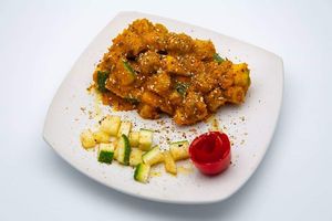 Banana Gnocchi with Pumpkin Pepper Cream at The Fruitarian Experience  in Koh Phangan