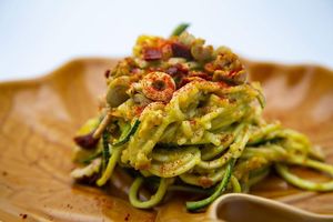 Spaghetti alla Carbonara at The Fruitarian Experience  in Koh Phangan