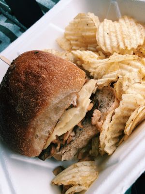 This sandwich was delicious! at Strong Hearts in Syracuse