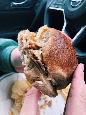 Can’t remember the name of this sandwich, but it was great! at Strong Hearts in Syracuse