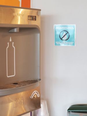 Free water! at Strong Hearts in Syracuse