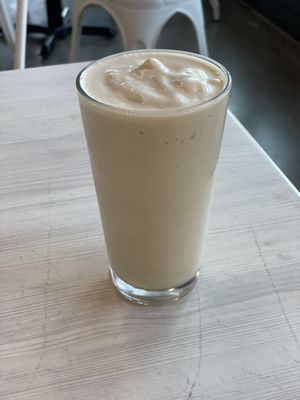 Peach milkshake  at Strong Hearts in Syracuse