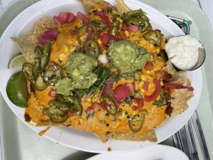 Nacho full plate at Strong Hearts in Syracuse