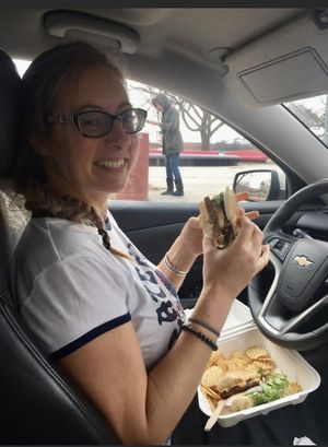 Just came across this pic from one of my many Strong Hearts road trips.  That’s the Big Smack burger special and just like everything else there, it was delicious!  #Veganuary at Strong Hearts in Syracuse