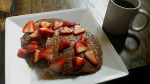 Pancakes and Strawberries! at Strong Hearts in Syracuse