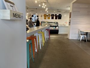 More seating but there are also 2 and 4 tops in the front  at Strong Hearts in Syracuse