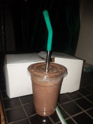 Vegan Charlie Brown milkshake at Strong Hearts in Syracuse