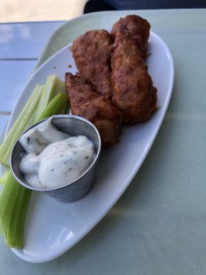 Bbq chicken wings   at Strong Hearts in Syracuse