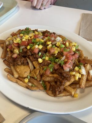 Loaded fries  at Strong Hearts in Syracuse