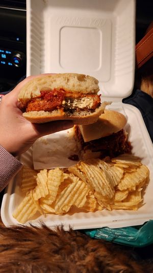 Chicken parm at Strong Hearts in Syracuse