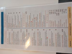 Menu as of April 2024 (2 of 2) at Strong Hearts in Syracuse