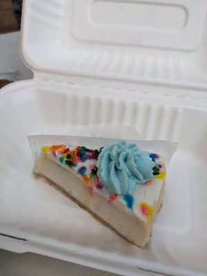 Birthday cheesecake at Strong Hearts in Syracuse