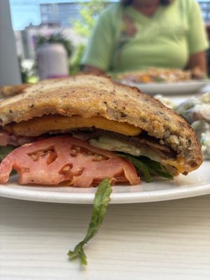 cajun sientan sandwich  at Strong Hearts in Syracuse