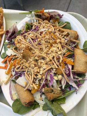asian spring roll salad  at Strong Hearts in Syracuse