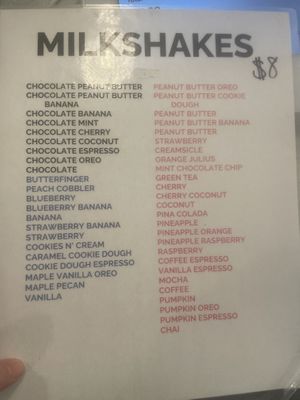 Drink menu 2024   at Strong Hearts in Syracuse