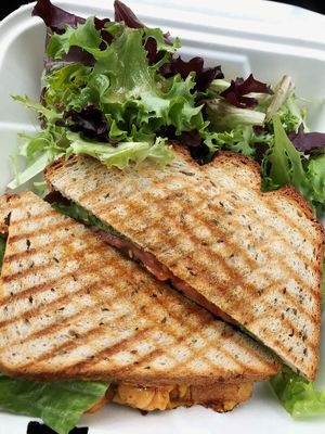 Cajun Seitan Sandwich  at Strong Hearts in Syracuse