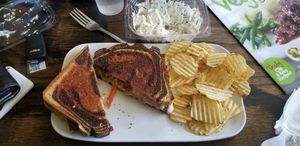 Jalapeno Grilles Cheese with Tempeh Bacon at Strong Hearts in Syracuse