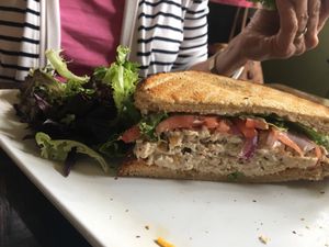 Chickn salad at Strong Hearts in Syracuse