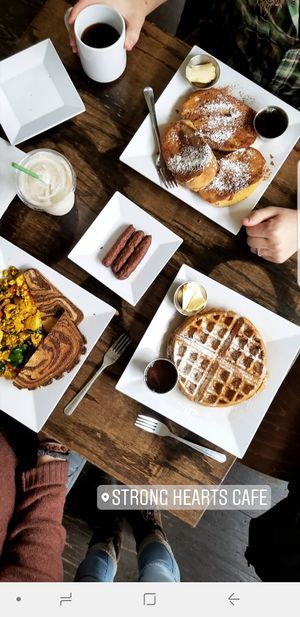 Vegan breakfast goodies at Strong Hearts in Syracuse