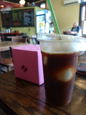 Ice coffee and cupcakes   at Strong Hearts in Syracuse