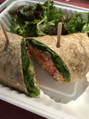 Buffalo chicken special wrap at Strong Hearts in Syracuse