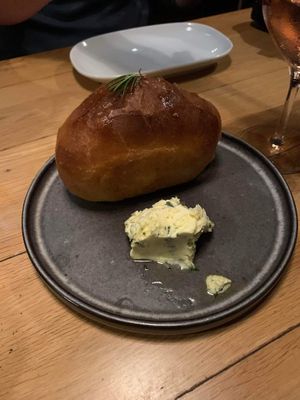 Delicious bread and butter at Yeah Boy in Geelong