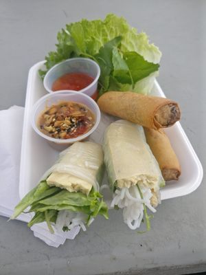 Bean Curd Summer Roll at Goi Cuon - Farmers' Market in San Diego